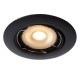 Focus recessed spot Ø 8.1 cm LED dim. GU10 3x5W 3000K Black set of 3 11001/15/30 