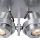 LANDA Spot plafond LED Dim to warm GU10 2x5W 2200K/3000K Chrome Dépoli 17906/11/12 