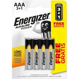 Energizer Power Alkaline Micro Battery AAA B3+1 EPAAAB3+1 