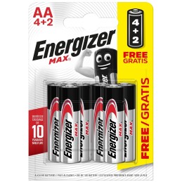 Energizer Max Alkaline Mignon Battery AA B4+2 new design EMAAB4+2N 