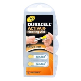 Duracell Activair Hearing Aid Battery DA10 B6 DZA10A 