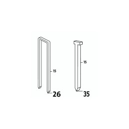 Agrafes, 18mm, 1100P AGI Robur