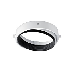 QUADRA 185-Support p/Lpe G53 AR111, rond, orient.et basc, blanc,Lpe non incl