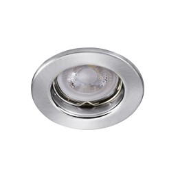 SATURNE - Encastré GU5,3, rond, fixe, nickel, Lpe non incl.