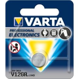 Varta Coin Cell Alkaline V12GA LR43 VGV12GA 